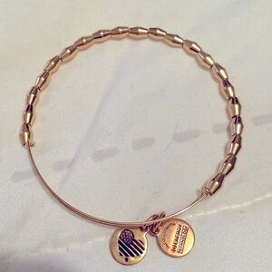 Alex and Ani Gold Beaded Bangle Bracelet
